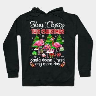 Stay Classy This Christmas Santa Doesn_t Need Any More Hos Hoodie